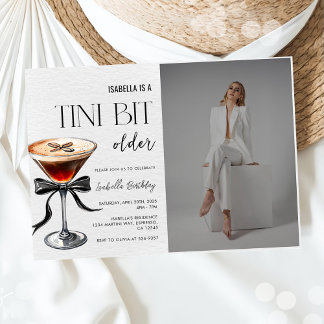 Espresso Martini Tini Bit Älteres Foto Einladung