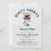 Espresso Martini Tini Bit Older Birthday Party Einladung (Vorderseite)