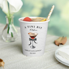 Espresso Martini Tini Bit Older Birthday Party Pappbecher