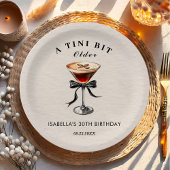 Espresso Martini Tini Bit Older Birthday Party Pappteller