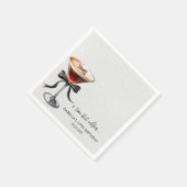 Espresso Martini Tini Bit Older Birthday Party Serviette (Ecke)