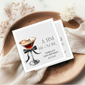 Espresso Martini Tini Bit Older Birthday Party Serviette