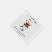 Espresso Martini Tini Bit Older Birthday Party Serviette (Ecke)