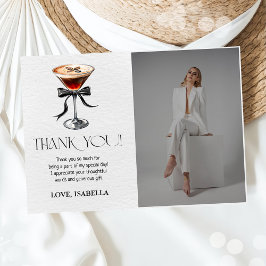 Espresso Martini Tini Bit Older Birthday Photo Dankeskarte