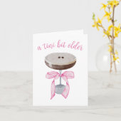 Espresso Martini - Tini Bit Older Geburtstag Karte (Gelbe Blume)