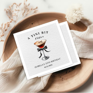 Espresso Martini Tini ein bisschen älter Geburtsta Serviette