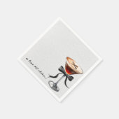 Espresso Martini Tini ein bisschen ältere Geburtst Serviette (Ecke)