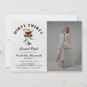 Espresso Martini Tini ein bisschen älterer Geburts Einladung (Vorderseite)
