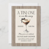 Espresso Martini Tini One Baby Shower Einladung (Vorderseite)