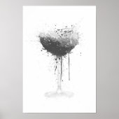 Espresso Martini Wall Art Print (Grey Edition) Poster (Vorne)