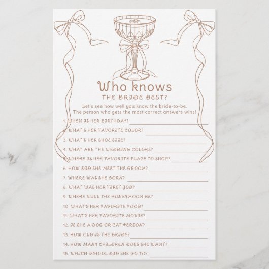 Espresso Martini Wer die Braut am besten kennt (Vorderseite)