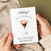 Espresso Martini wird meine Bridesmaid-Karte sein Einladung