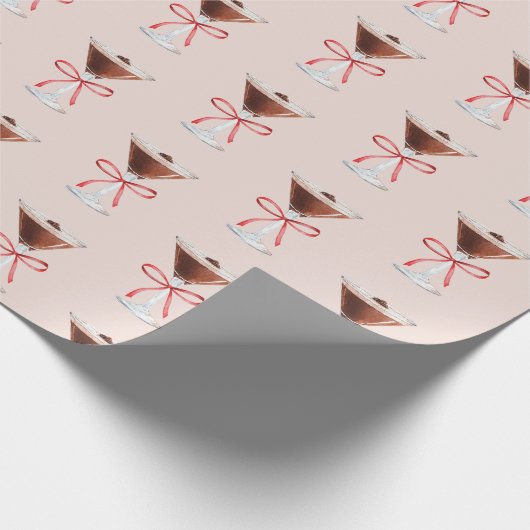 Espresso Martini Wrapping Paper Geschenkpapier (Ecke)