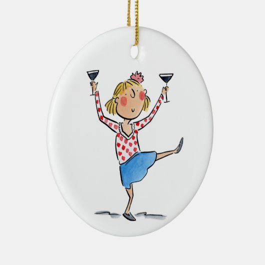 Espresso Martinis Keramik Ornament (Rechts)