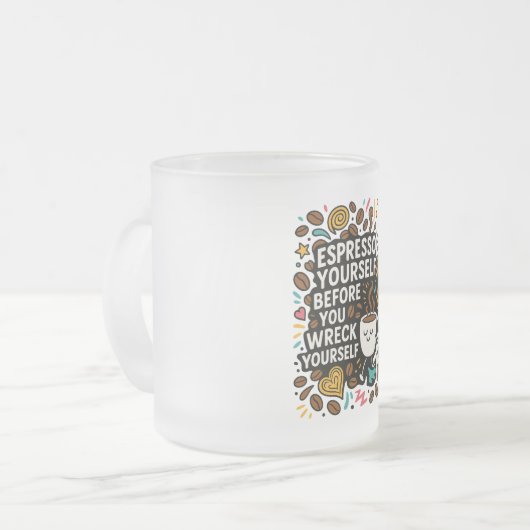 Espresso Mattglastasse (Vorderseite Links)