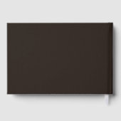 Espresso Modern Wedding Foil Gästebuch (Rückseite)