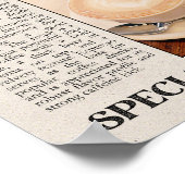 Espresso Morning Brew Wine Art Poster (Ecke)