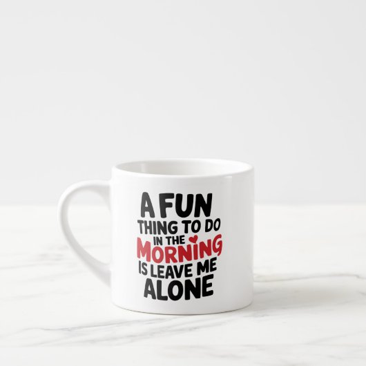 Espresso mug - Leave me Alone Espressotasse (Links)