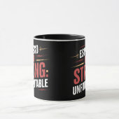 Espresso mutig Stark Unvergesslich, Kaffee Tasse (Zentrum)