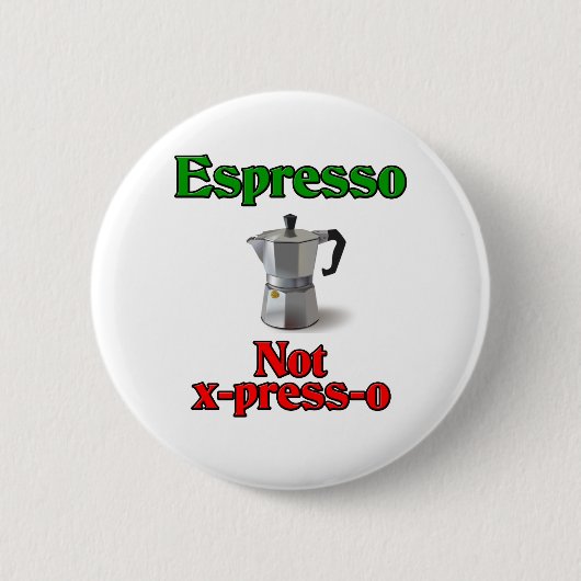 Espresso nicht X-Presse-O Button (Vorderseite)