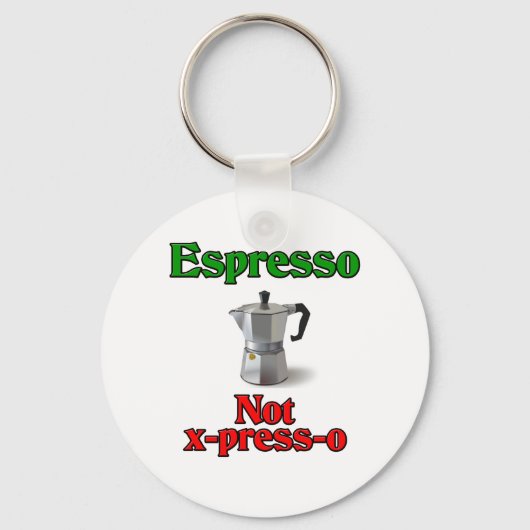 Espresso Not X-Press-O Schlüsselanhänger (Vorderseite)