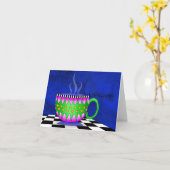 Espresso-Note-Karte Karte (Gelbe Blume)