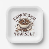 Espresso Pappteller (Vorderseite)