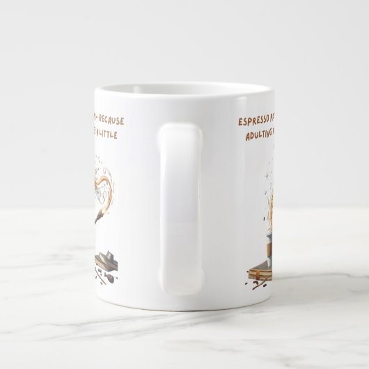Espresso Patronum - Ein wenig Zauber Jumbo-Tasse (Rückseite)