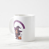 Espresso Patronum Witch Mug – Dark Witch Kawaii Kaffeetasse (Vorderseite Links)