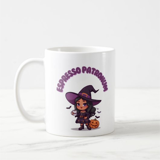 Espresso Patronum Witch Mug – Dark Witch Kawaii Kaffeetasse (Links)
