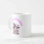 Espresso Patronum Witch Mug - Kawaii 11oz Ceramic  Kaffeetasse (Vorderseite Links)