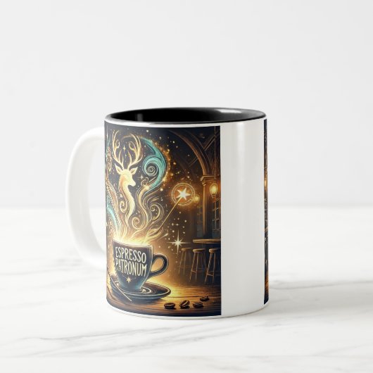 Espresso Patronum Zweifarbige Tasse (Vorderseite Links)