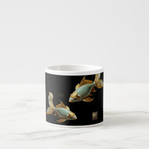 Espresso/Porcelain Koi/Spezielle Tasse