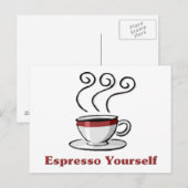 Espresso Postkarte (Vorne/Hinten)
