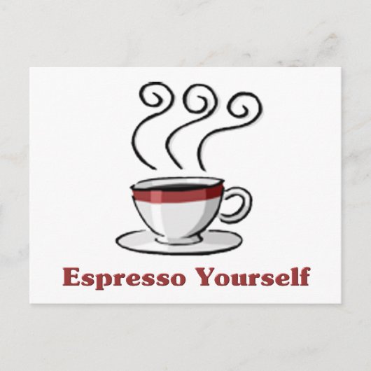 Espresso Postkarte (Vorderseite)