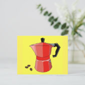 Espresso Postkarte (Stehend Vorderseite)