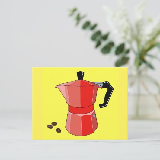 Espresso Postkarte (Stehend Vorderseite)