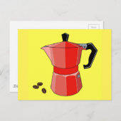 Espresso Postkarte (Vorne/Hinten)
