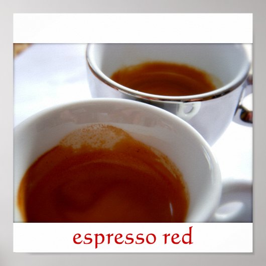 Espresso Red Poster (Vorne)