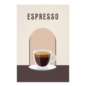 Espresso Retro Kaffee Wohngestaltung Poster Printw (Vorne)