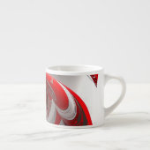 Espresso/Roter Swirl/Spezielle Tasse (Rechts)