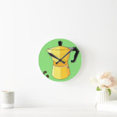 Espresso Runde Wanduhr (Zuhause)