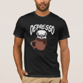 Espresso Schädeldepression Skelettkaffee Lover T-Shirt (Vorderseite)