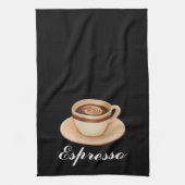 Espresso-schwarzes Geschirrtuch (Vertikal)