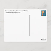 ESPRESSO SELBST! Cartoon Postkarte (Rückseite)