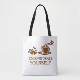 Espresso selbst Coffee Cup Design Tasche