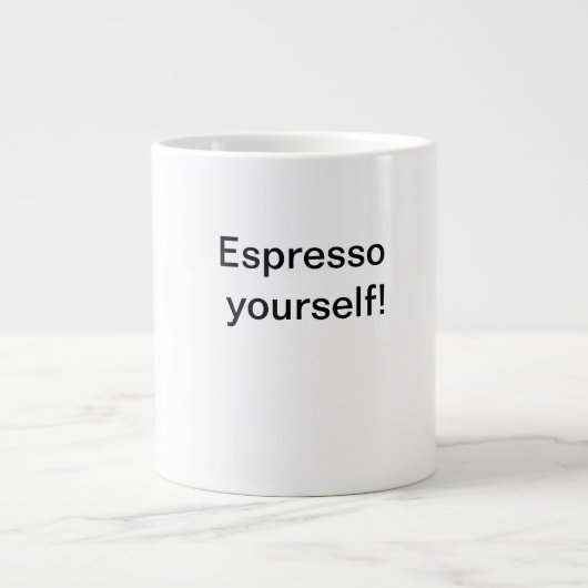 Espresso selbst! Jumbo-Tasse (Vorderseite)