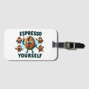 Espresso selbst Kaffee Gepäckanhänger