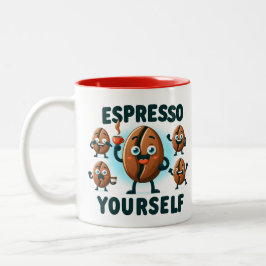 Espresso selbst Kaffee Zweifarbige Tasse