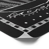 Espresso selbst, Kaffeekartentyppografie Poster (Ecke)